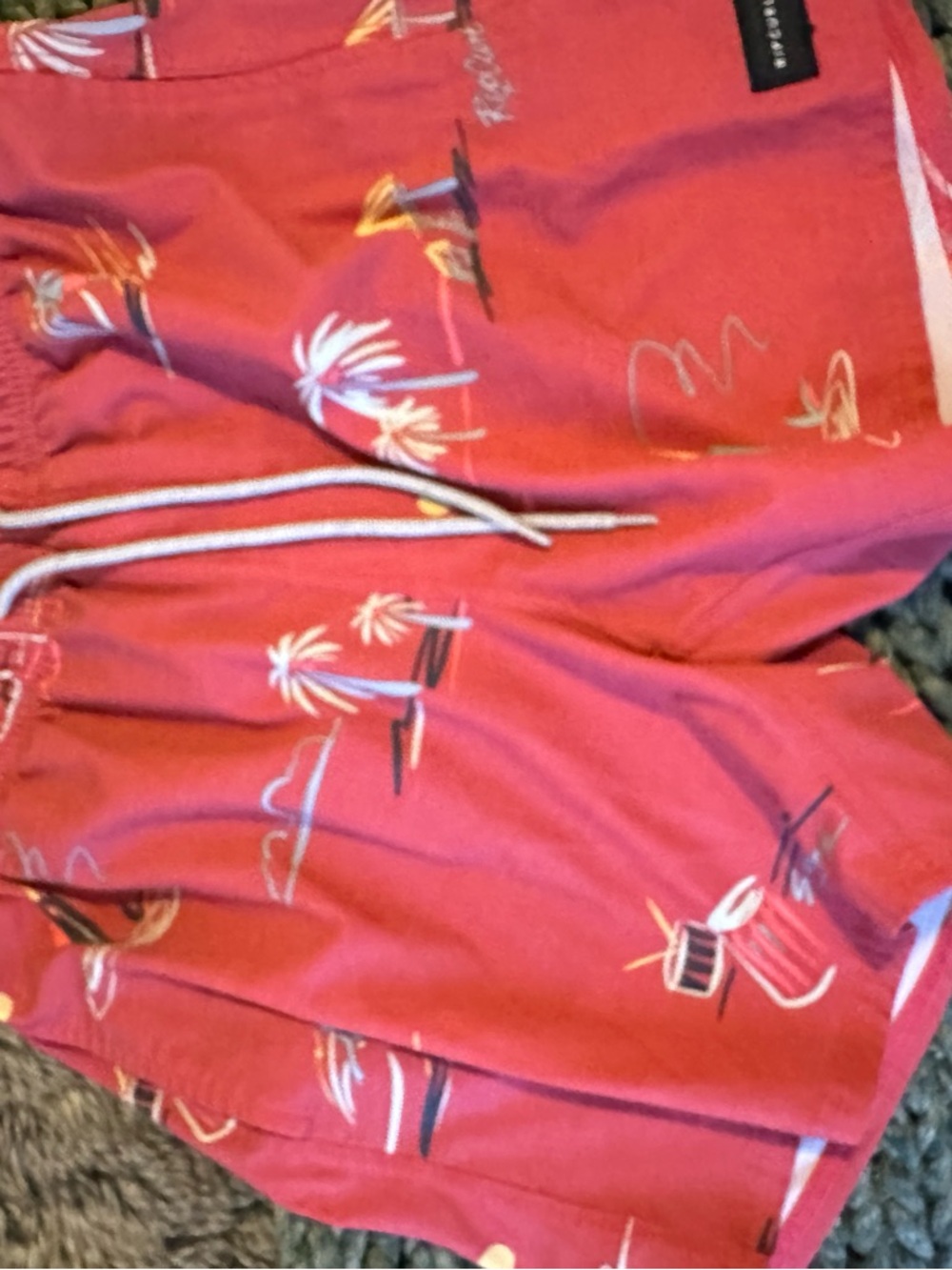 Rip curl Coral Palm Print Drawstring Shorts